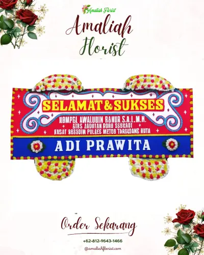 Karangan Bunga Ucapan Selamat di Songgodadi