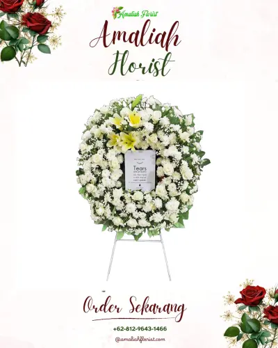 Krans Bunga Duka Cita di Songgodadi